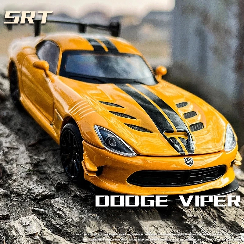 

1:32 Viper ACR Sports Alloy Car Diecast Sound And Light Model Toy Metal Vehicle Simulation Collection Gifts Toys for children