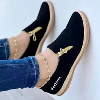 fashion women flat shoes round head sports shoes casual couple walking flats comfort daily female footwear zapatillas mujer traf