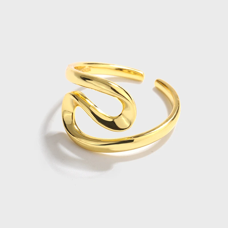 

Кольцо из стерлингового серебра S925 пробы в Корейском стиле, кольцо для студентов с простым дизайном в стиле минималистичного дизайна, с хол...