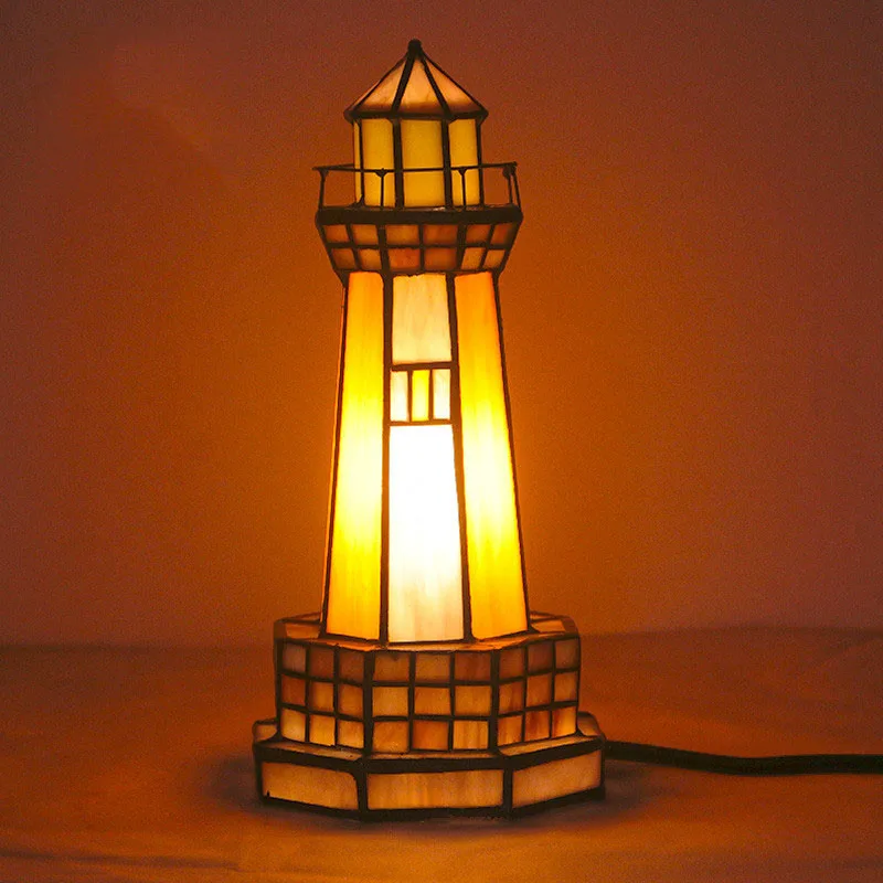 Personalized Led Table Lamp Glass Tower Bedside Night Light Gift Lamp Art Home Deco Mariage Luminaria Light Desktop Ornaments B