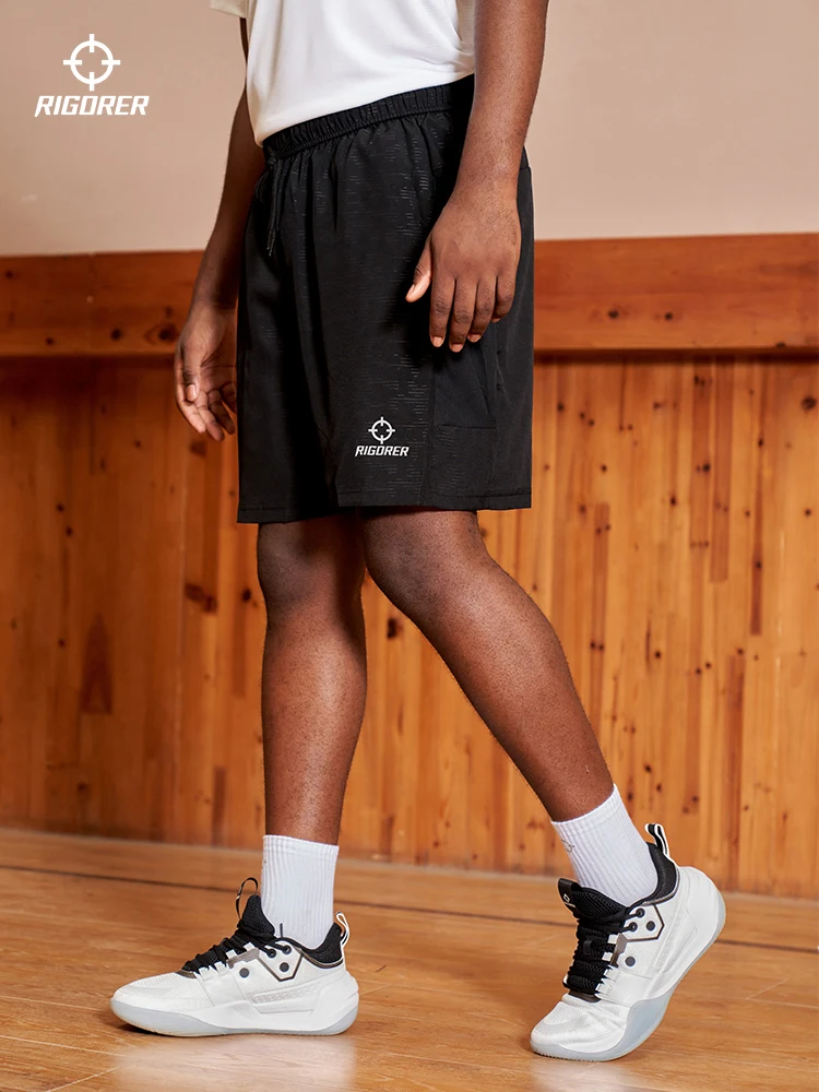 Шорты RIGORER мужские спортивные из полиэстера тонкие свободные короткие штаны для
