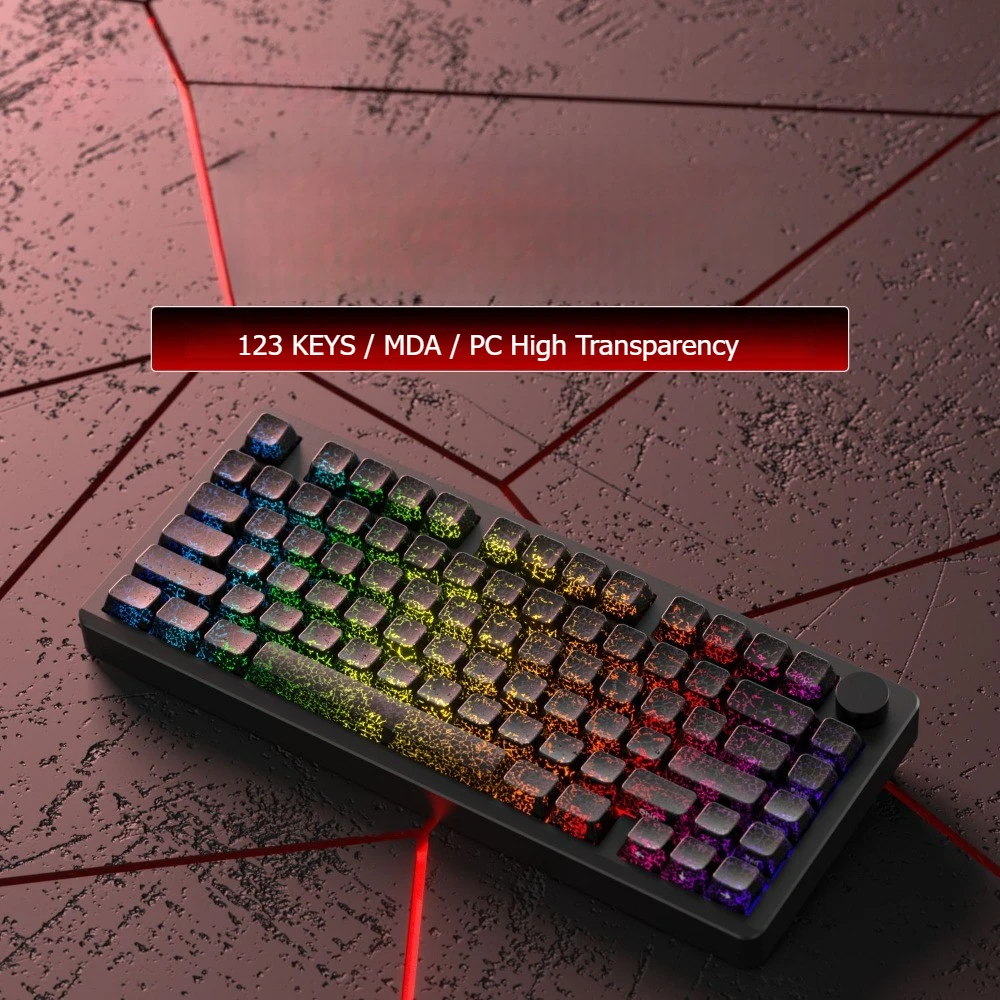 LEOBOG Crack персонализированный колпачок для клавиш с боковой гравировкой