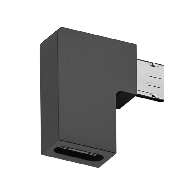Адаптер Micro USB на C 90 градусов разъем to Type для передачи данных преобразователь
