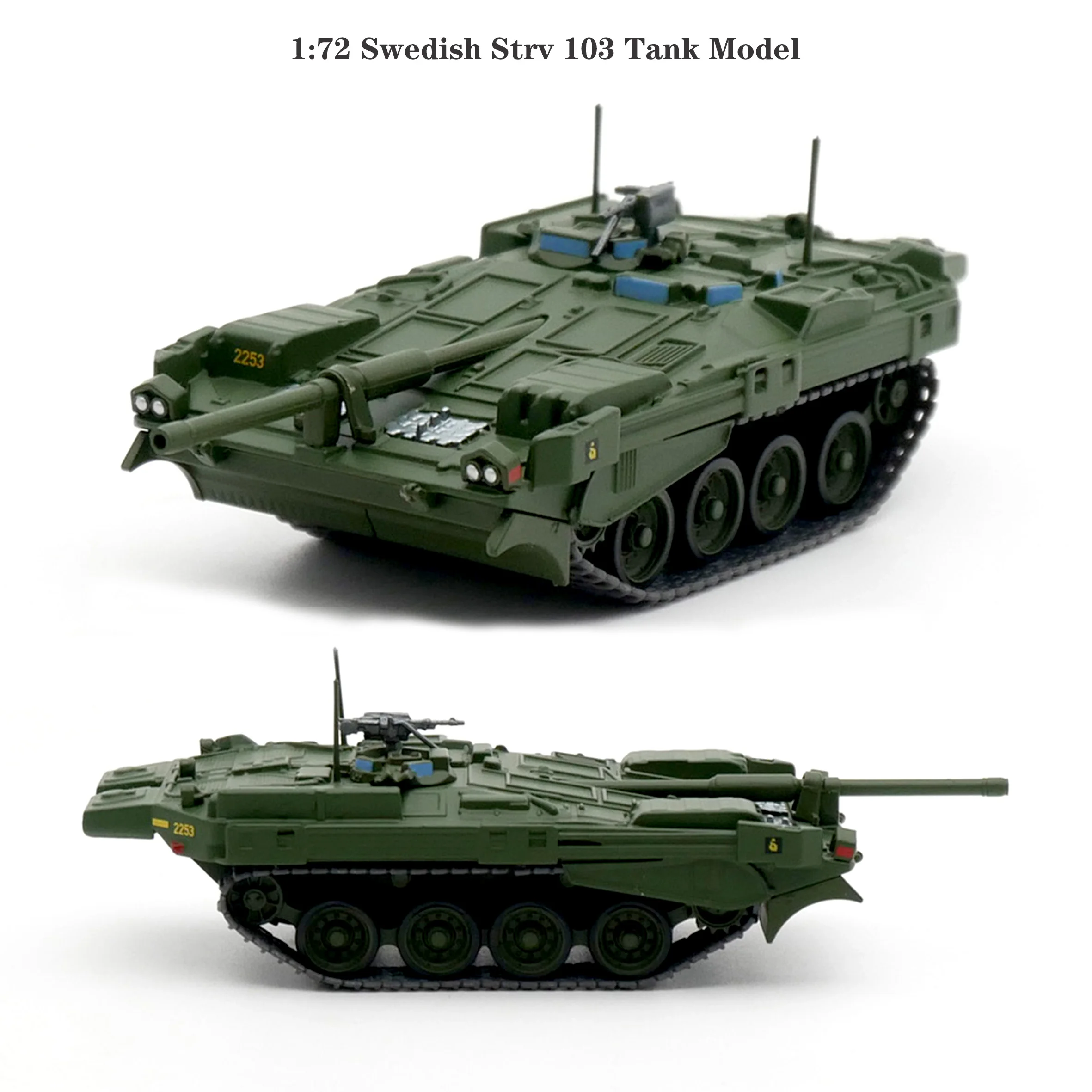 

Редкая коллекционная модель танка из сплава Strv 103 шведская модель 1:72