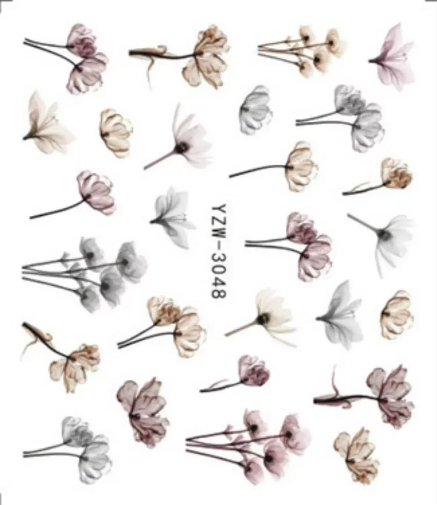 

HOT Sale Kawaii 3D Nail Sticker Flower Adhesive DIY Manicure Slider Deer/Lavender Nail Art Tips Decorations Decals Sexy Woman