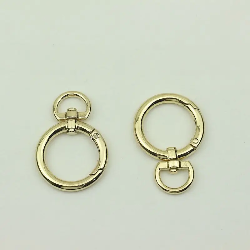 20pcs 25mm Spring Ring Buckle Opening O Ring Keychain Webbing Strap Connector Hook Bag Hangers DIY Hardware Accessories