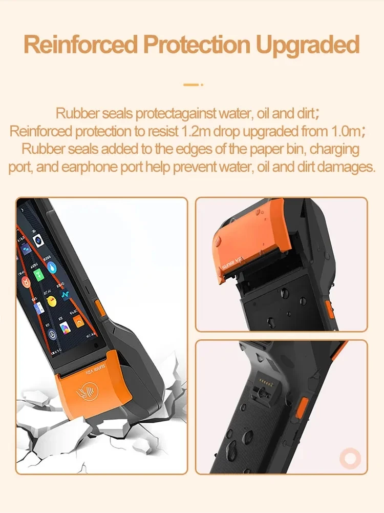 Sunmi V2S Android NFC Card Reader Платежный терминал Pos Стол Машина для заказа еды Лотерейный