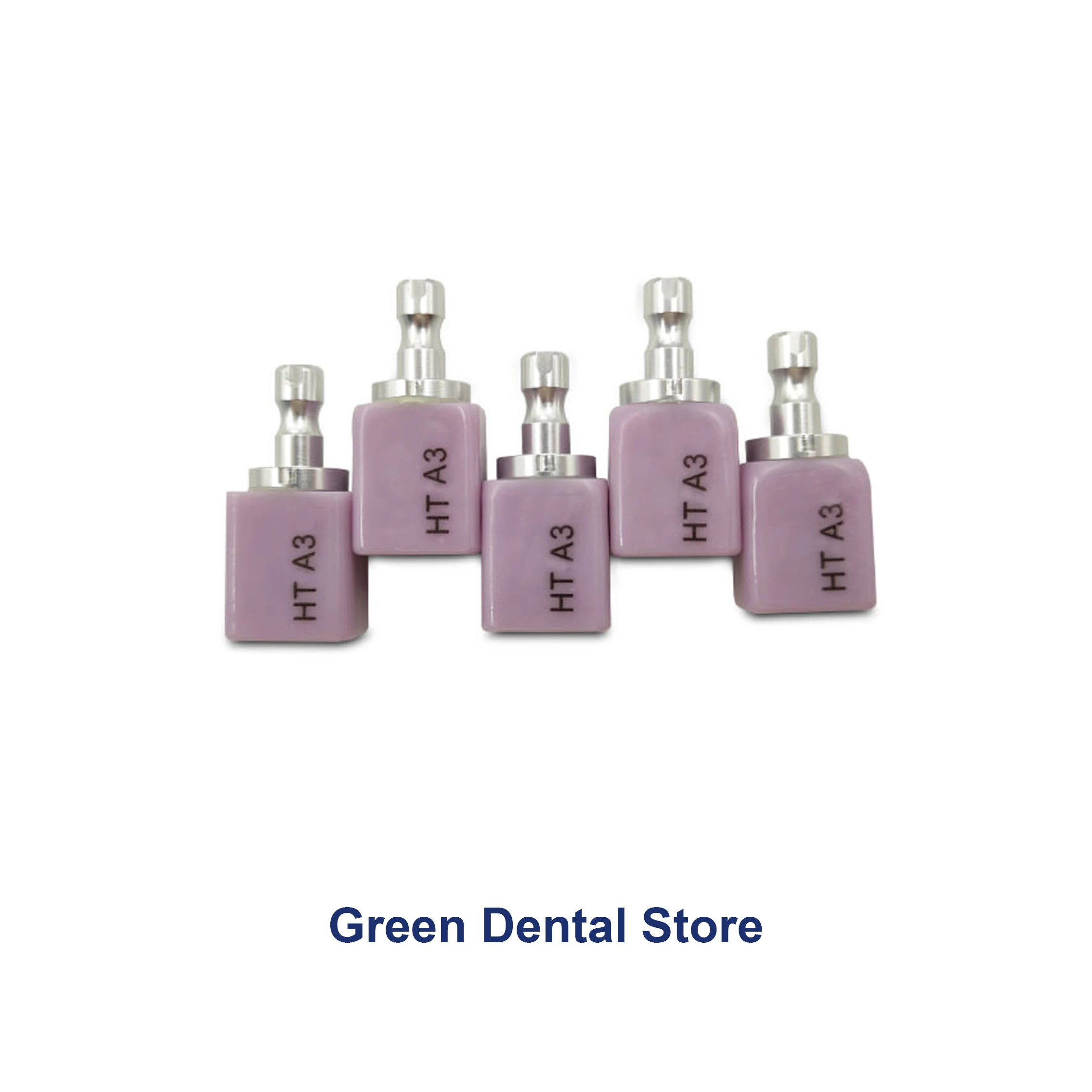 Green dental lab material  lithium disilicate glass ceramic block e.max C14 and B40 whiten teeth material