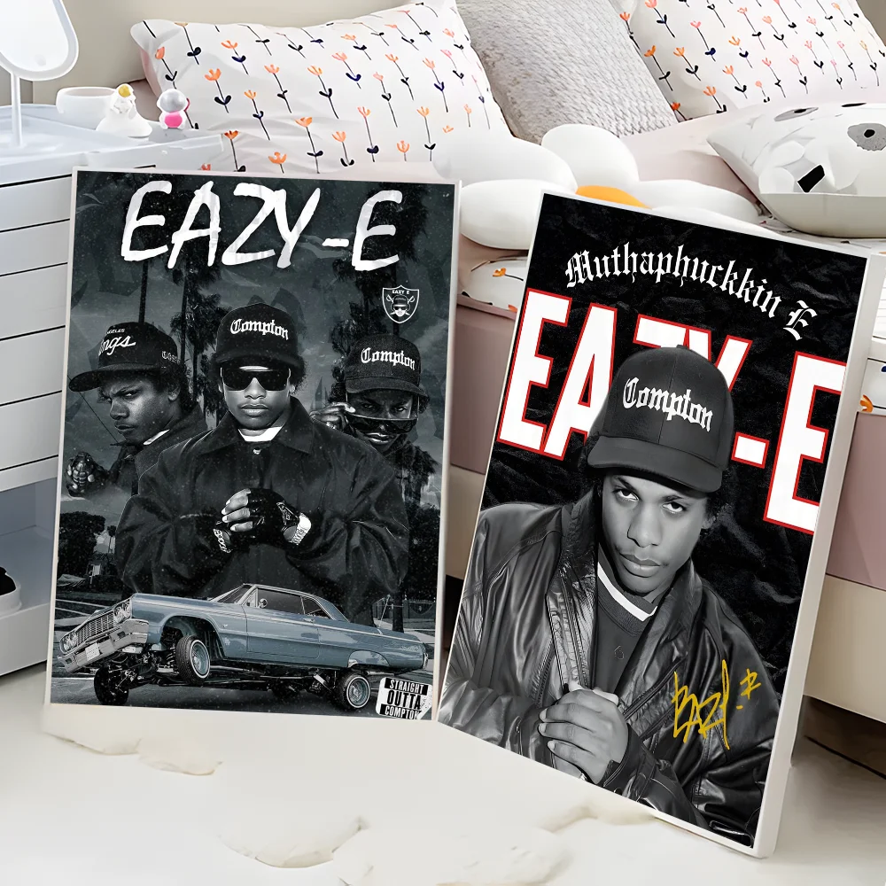 Современный стиль Западное побережье хип-хоп рэпер Eazy E аниме плакат наклейки для