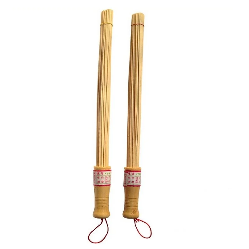 1Pc Natuurlijke Bamboe Pat Fitness Sticks Massage Ontspanning Masseur Hamer Stok Sticks Fitness Pat Milieu Houten Handvat