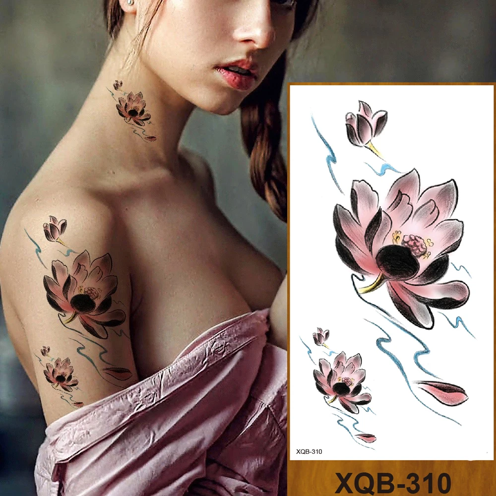 Временные тату-наклейки для женщин девушек рук ягодиц груди искусственные тату