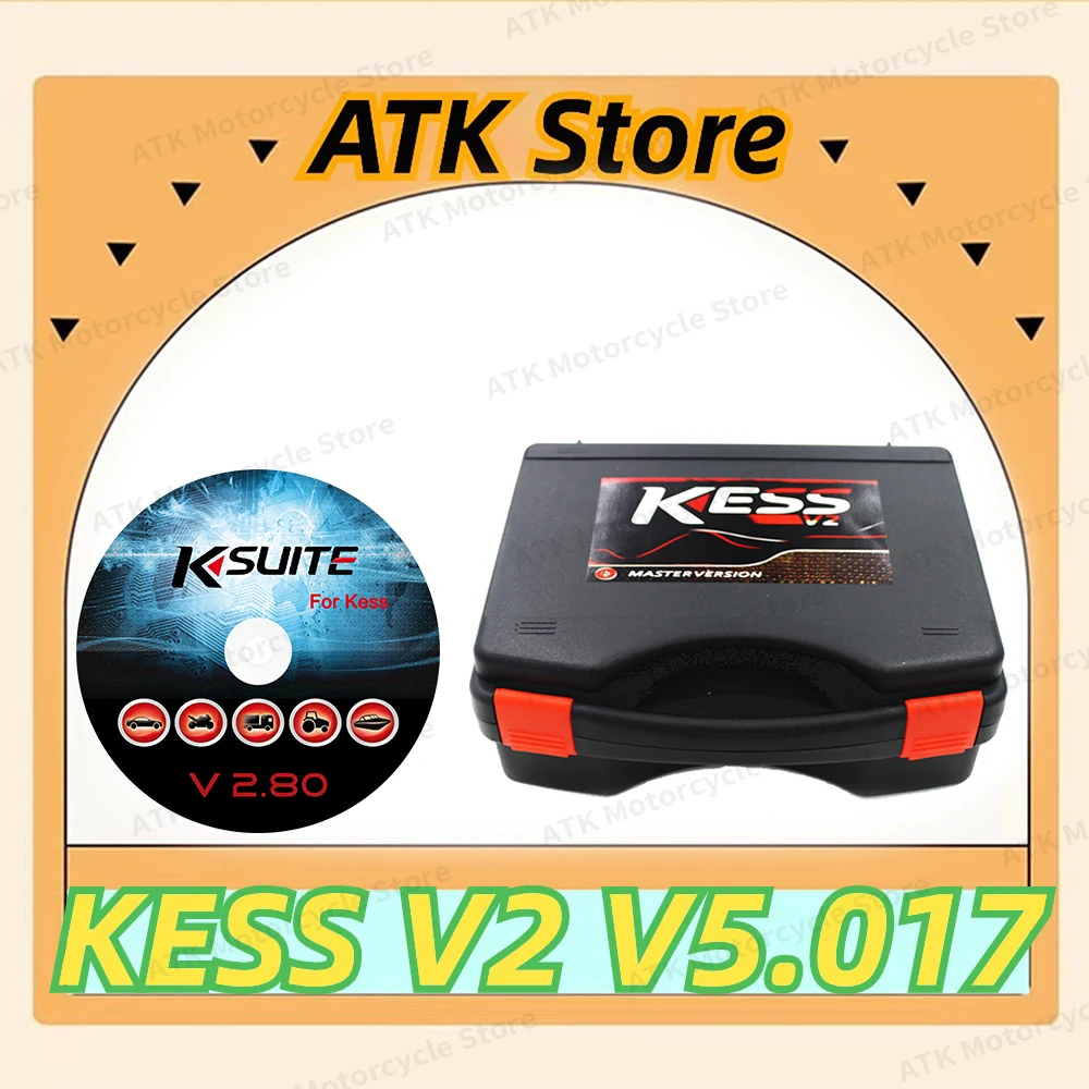 2024 Online V2.80 EU Red Kess V5.017 LED V2.25 Разблокировка KESS Master Version OBD2 Комплект для