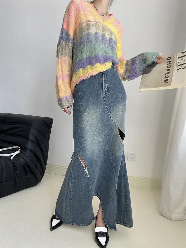 Рисунок 5 - Юбка BPN женская джинсовая с вырезами