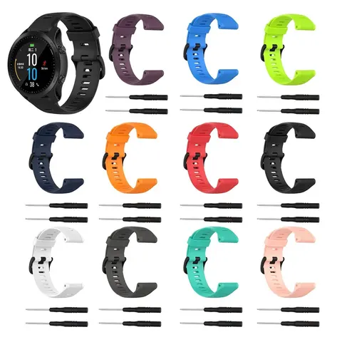 Ремешок для часов и защитный чехол для Garmin Forerunner 935 945, мягкий силиконовый ремешок для умных часов, защитный ремешок