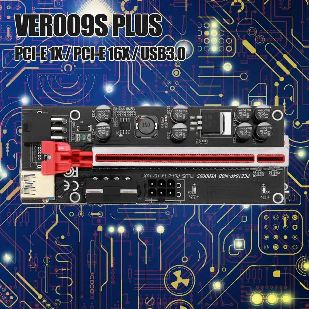 

Карта расширения PCI-E, высокоскоростной драйвер, эффективный стабильный источник питания, кабель USB 3,0, PCI-E 1X к 16X SATA, расширитель видеокарты