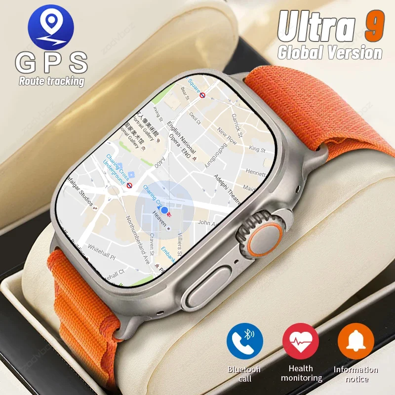 

GPS Smart Watch Women Game Compass call Sport Watches Men IP68 Waterproof ECG Smartwatch For Apple Watch Ultra 9 PK HK8 PRO MAX