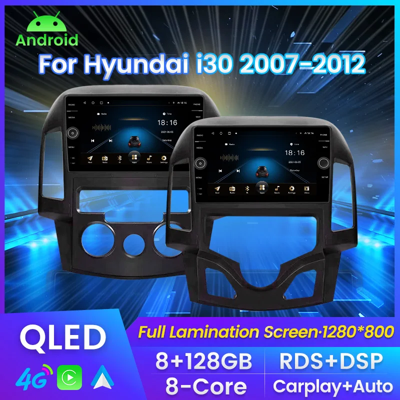 

Автомагнитола 2 din, 8 + 128 ГГц, Android, для Hyundai I30 2007-2012