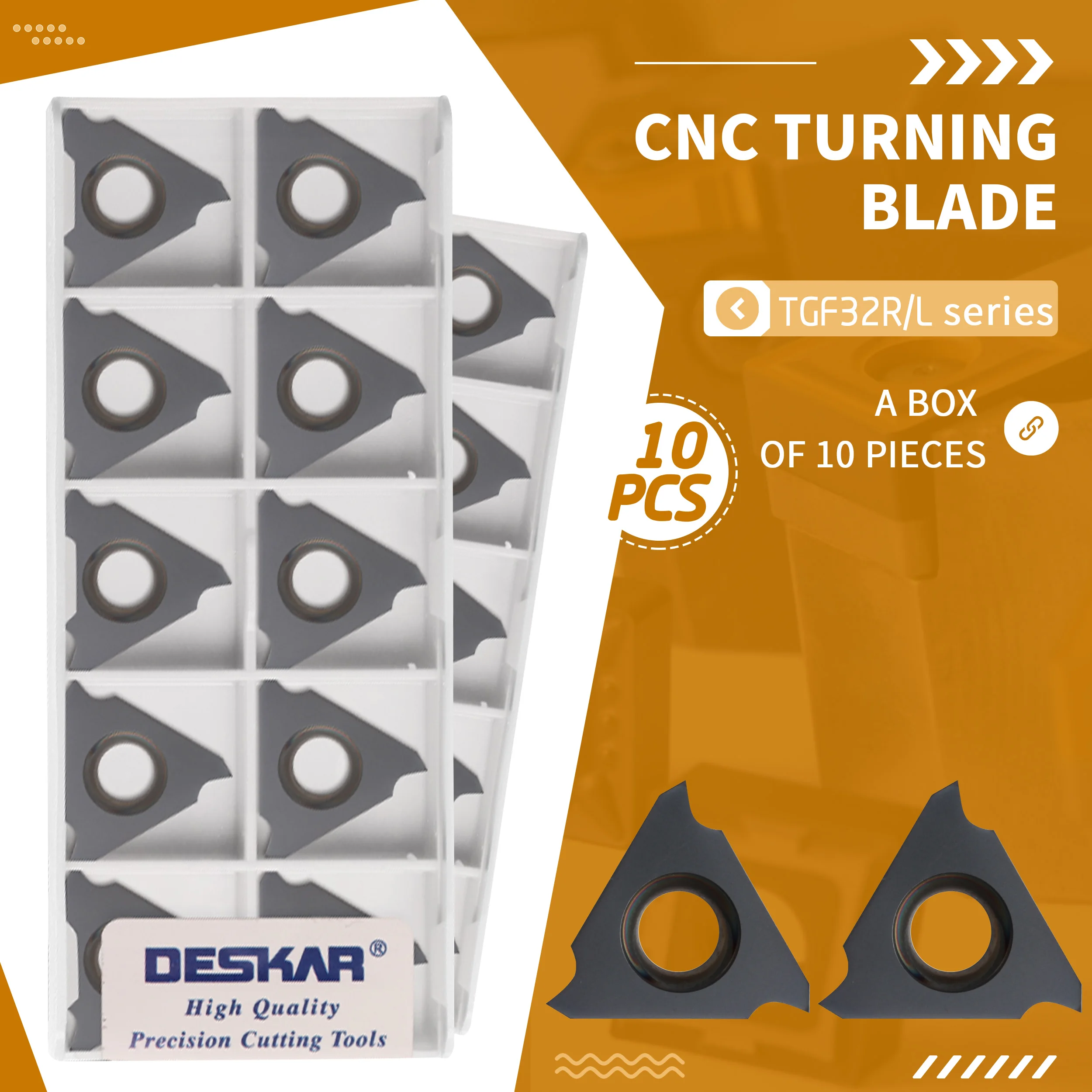 

TGF32R/TGF32L CNC Lathe CCarbide insert 210/215/220/230/240/250/265/270/275/280 Turning Machining Tools Easy To Use Cutting Blad