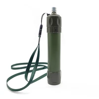 outdoor portable water purification straw hiking camping emergency survival practical flushable straw simple water purifier