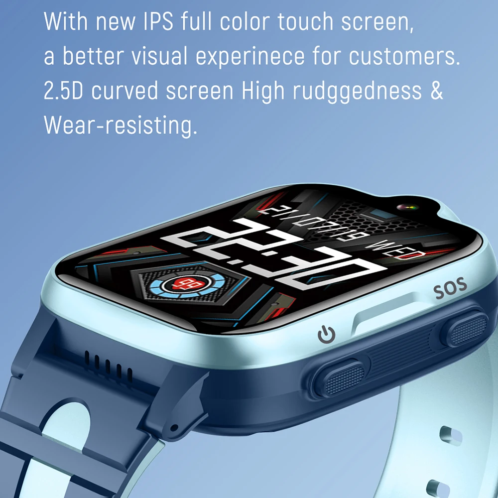 Детские 1 69-дюймовые умные часы GPS-трекер SOS HD видеовызов