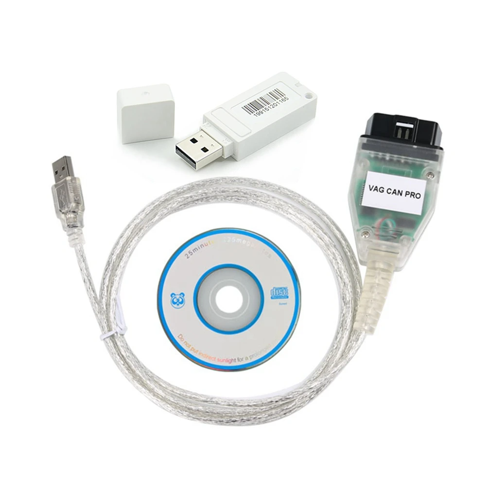 Фото Профессиональный VAG CAN PRO V5.5.1 VCP-сканер OBD2 диагностический интерфейс (с ключом) поддерживает многофункциональную шину CAN UDS K-line. №5