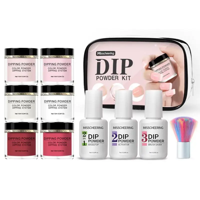 

Набор пудры для ногтей, матовый блеск для ногтей, комплект для дизайна ногтей, натуральная сушка, без лампы