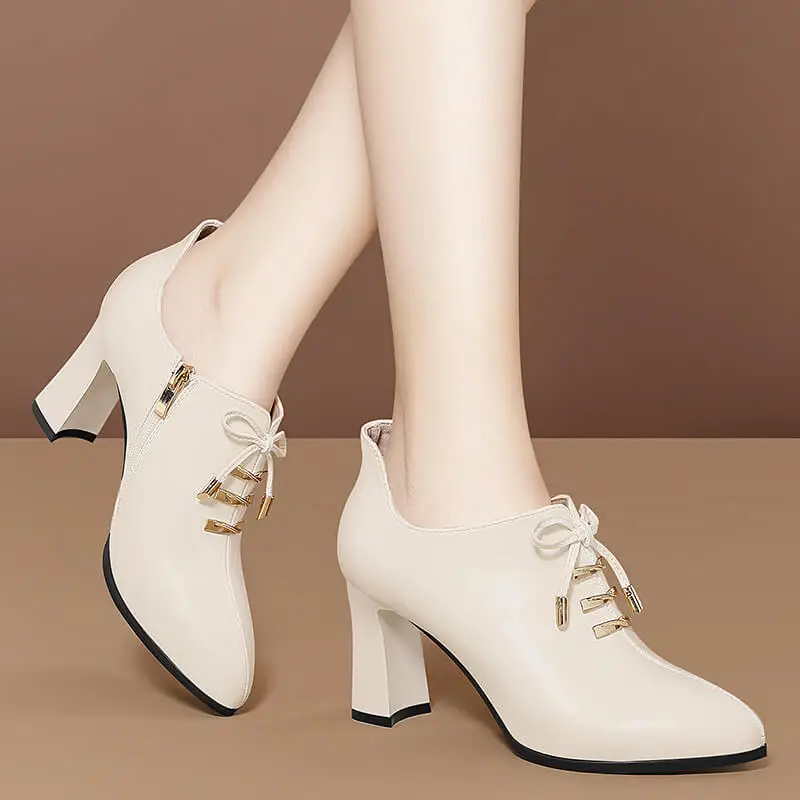 

Современная рабочая обувь Одиночные туфли на среднем каблуке и толстом каблуке Женская обувь Туфли на высоком каблуке Вечерние свадебные пикантные свадебные кожаные туфли Туфли-лодочки