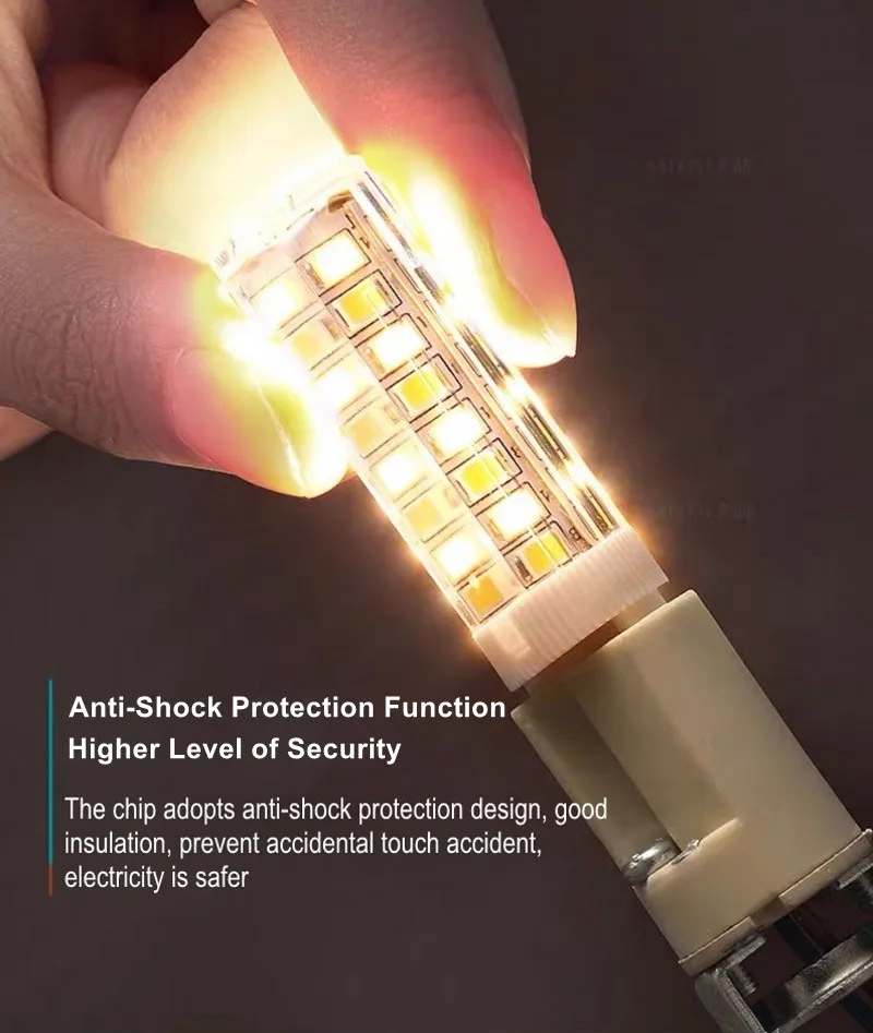 Яркая светодиодная лампа G9 SMD2835 керамическая сменсветильник галогенная