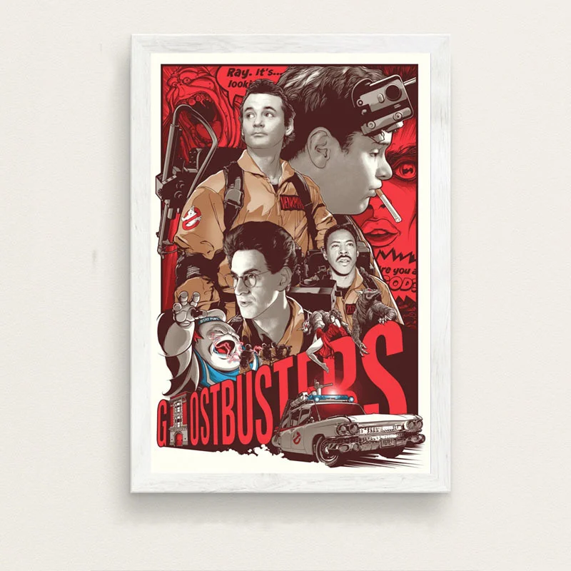 

Ghostbusters Classic Movie poster and print vintage decor Picture Canvas Painting wall paintings for bedrooms Affiche