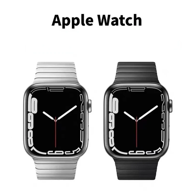 Metal Strap For Apple Watch UItra 8 7 Band 45mm 41mm Stainless Steel Bracelet Wristband For iWatch 6 5 4 SE 44mm 42mm 40mm 38mm