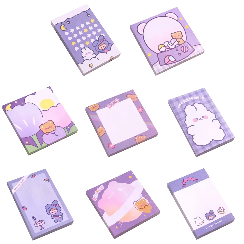 

50 Sheets Self-Sticky Notes Tearable Stationery for Student Teacher Child