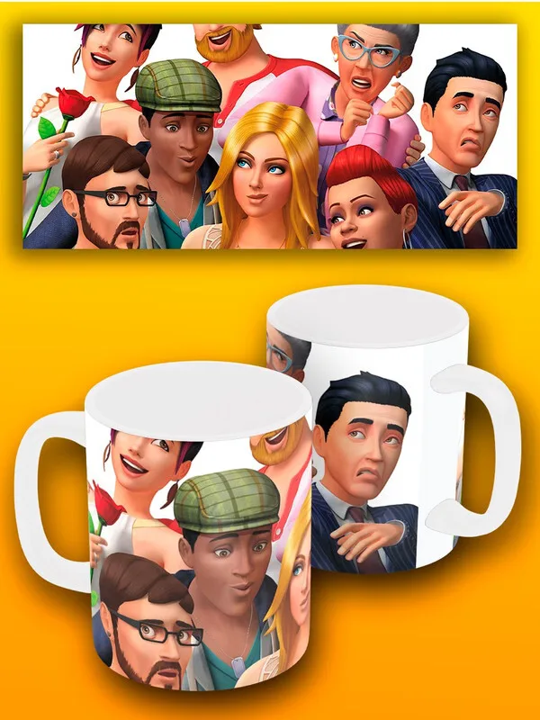 Искристо-белая игра The Sims 4 (Sims PS 5 3 xbox 360 Xbox One PC switch iOS Android) 11672 кружка кружка посуда подарок напиток.