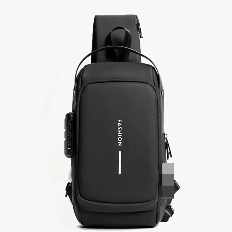 Business men's crossbody bag password lock tooling functional style