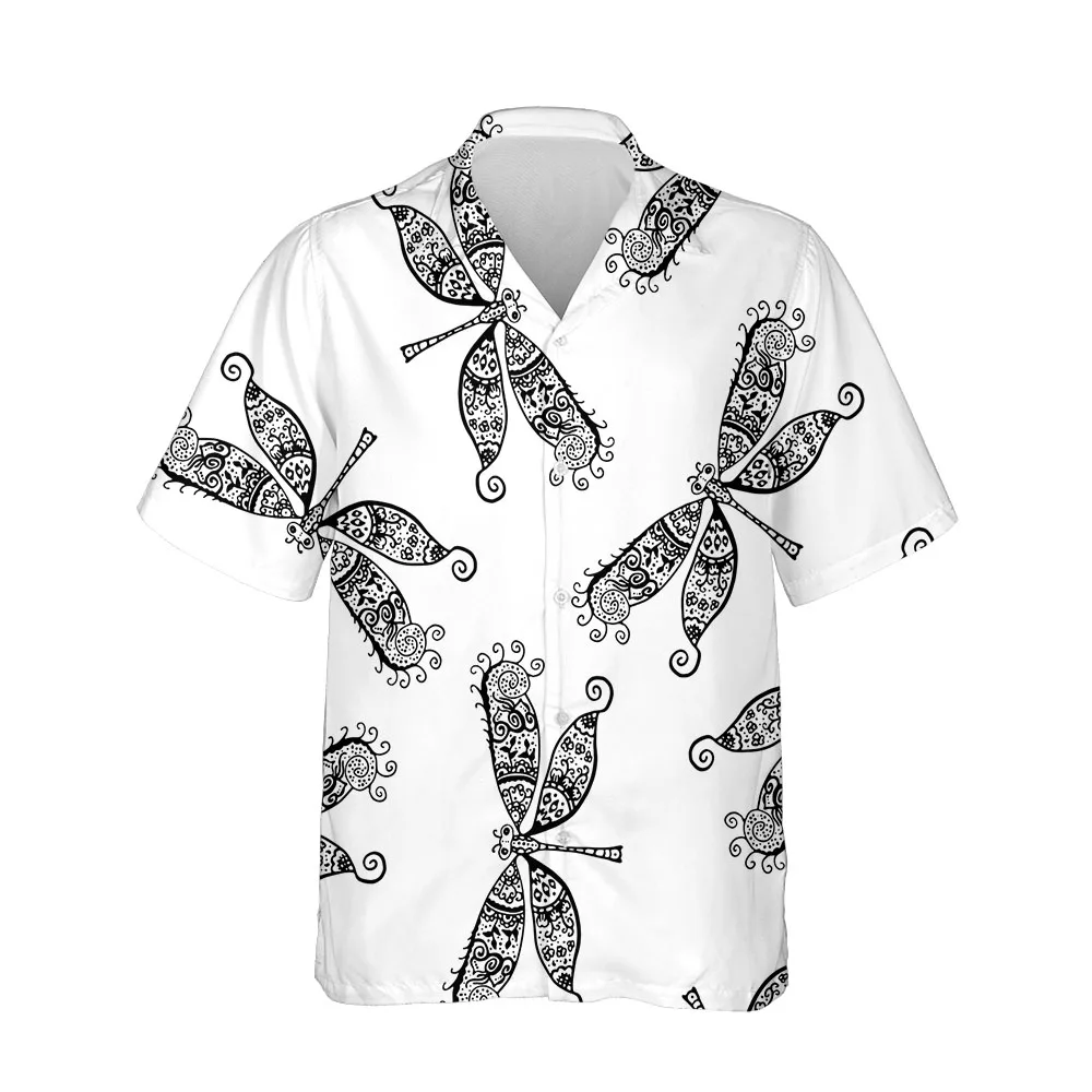 Jumeast New 3D Summer Beach Mens Hawaiian Shirt Short Sleeve Aesthetic Clothing Blouses Casual Streetwear Breathable Men Shirt