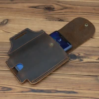 men waist bag genuine leather vintage fanny pack belt bum leg hip packs mini multi phone box wallet and purse outdoor pouch