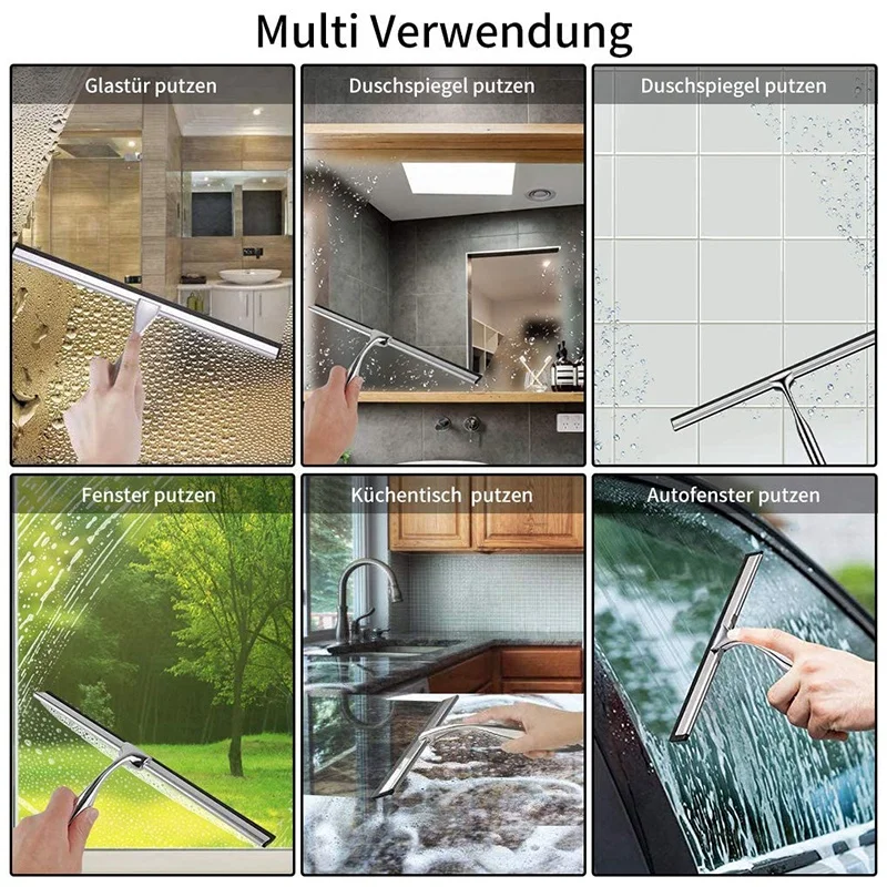 Акция! Скребок для душа из нержавеющей стали 31 см |