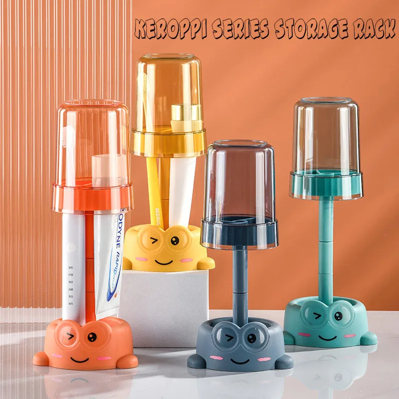 

Kawaii Sanrio Keroppi Anime Figure Child Aldult Toothbrush Toothpaste Mouthwash Cup Storage Rack Delicate Durable Life Supplies