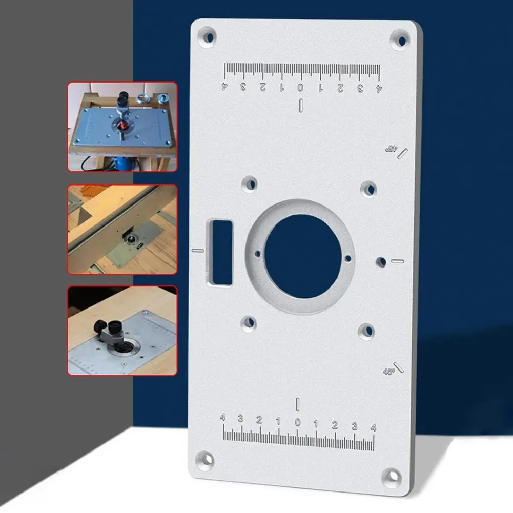 

Practical Aluminum Alloy Router Table Aluminum Alloy Insert Plate for Trimming Machine