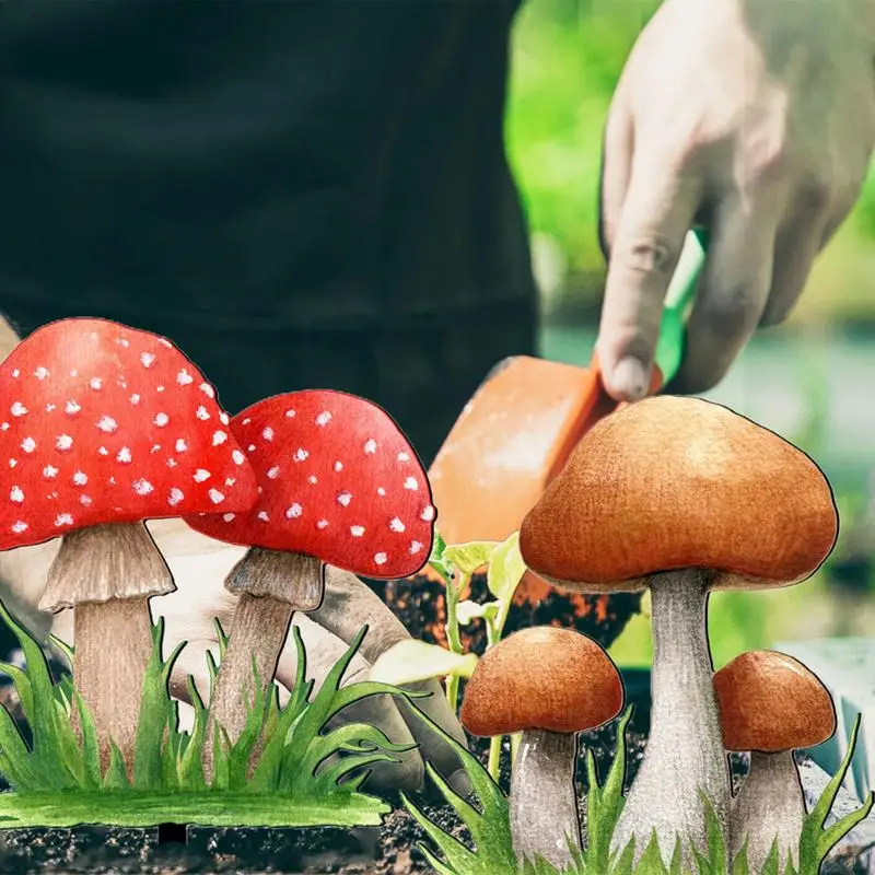 

Декоративный гриб в виде двора, гриб для искусственных искусств, сказочные садовые стойки, акриловые украшения для газона, декоративные растения, колышки