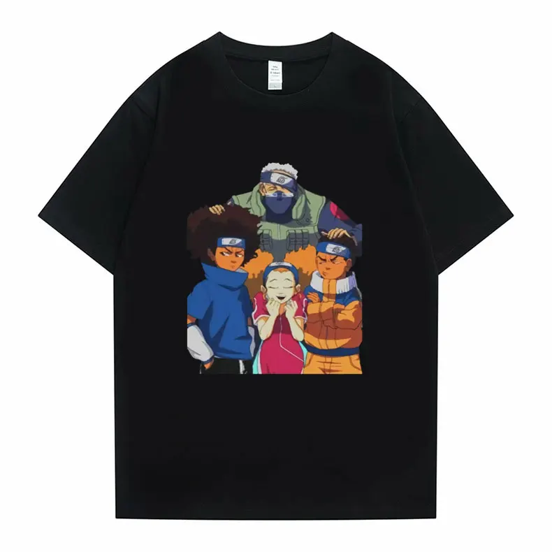 

The Boondocks Huey and Riley Tshirt Funny Men Women Casual T Shirt Tops Men's Vintage T-shirt Unisex Loose T Shirt Short Sleeve