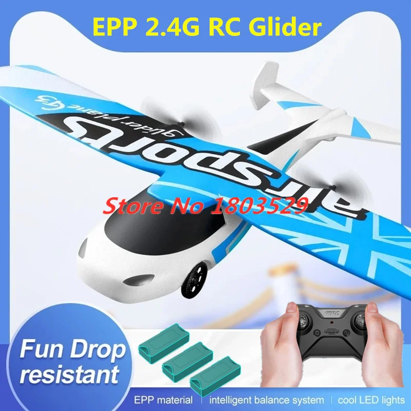 

Update 2.4G EPP Foam RC Flying Car Glider Fixed Wing Airplane Hand Throwing Airplane Dron Outdoor RC Plane Toys for Boy Kid Gift