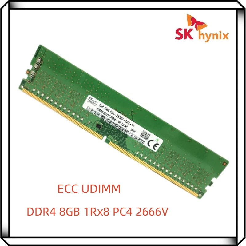Оперативная память для рабочей станции Hynix DDR4 8 Гб 2666 в PC4 2666 МГц 1Rx8 Pure ECC UDIMM