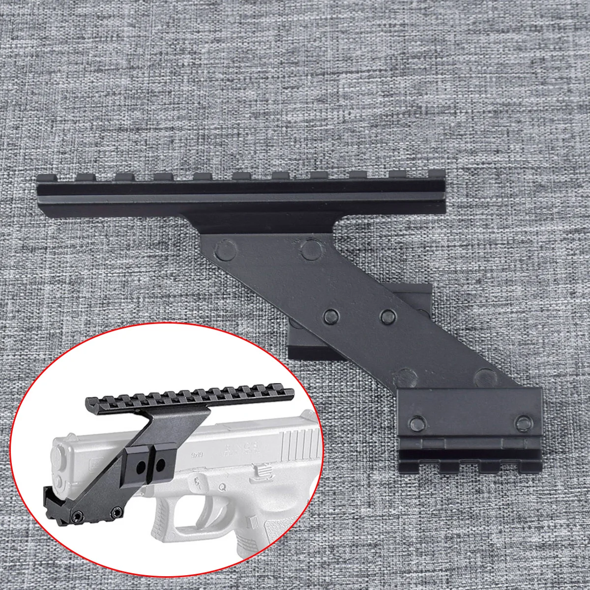 Тактическое 3-стороннее металлическое Крепление для прицела фонарика