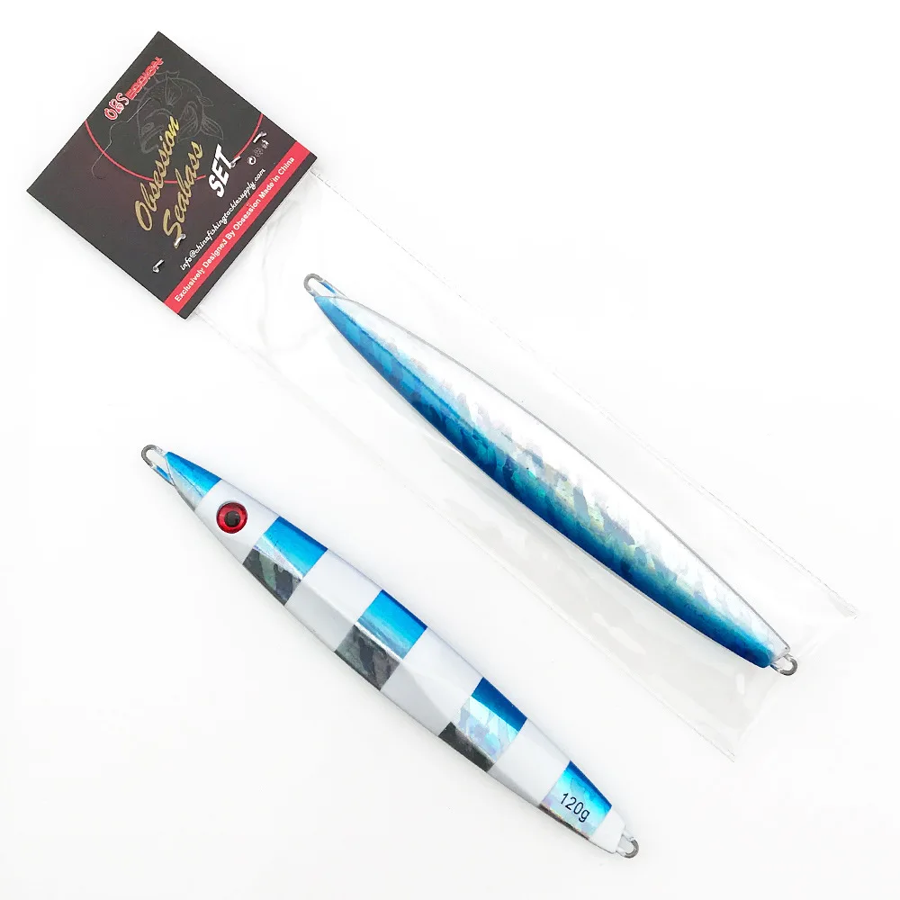 Морская рыболовная приманка светящаяся с железными пластинами 80 г | Спорт и