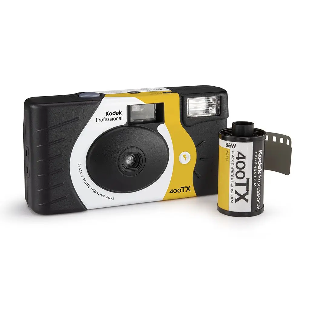 

New 27 Photos For Kodak Professional 400TX B&W Single Use Camera One Time Disposable Film Camera (Expiry date 2023-10)