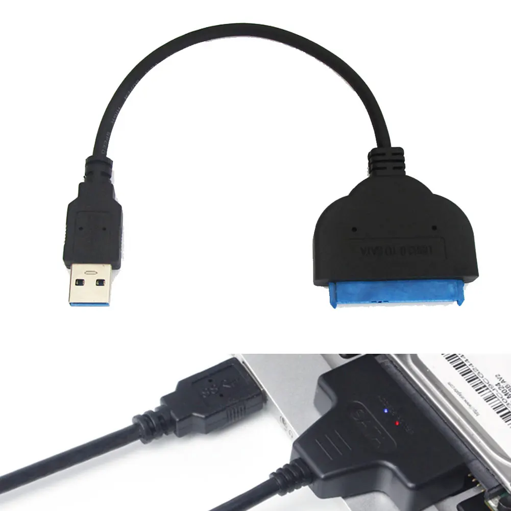 

USB 3,0 к 2,5 SATA 3 жесткий диск 22-контактный адаптер кабель UASP преобразователь для SSD HDD аксессуары высокого качества