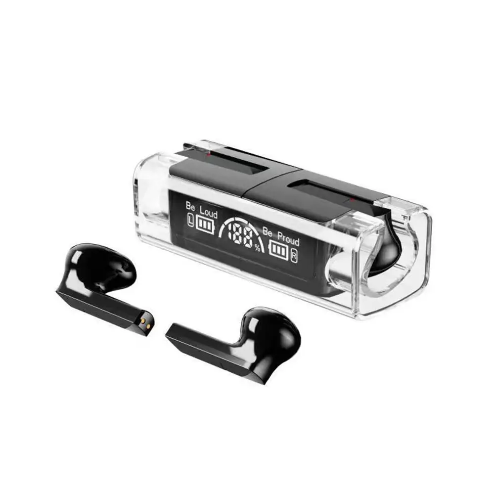

1 Pair Bh15 Tws Wireless Earphones Digital Display Touch Bluetooth-compatible 5.3 Low-latency Gaming Headset