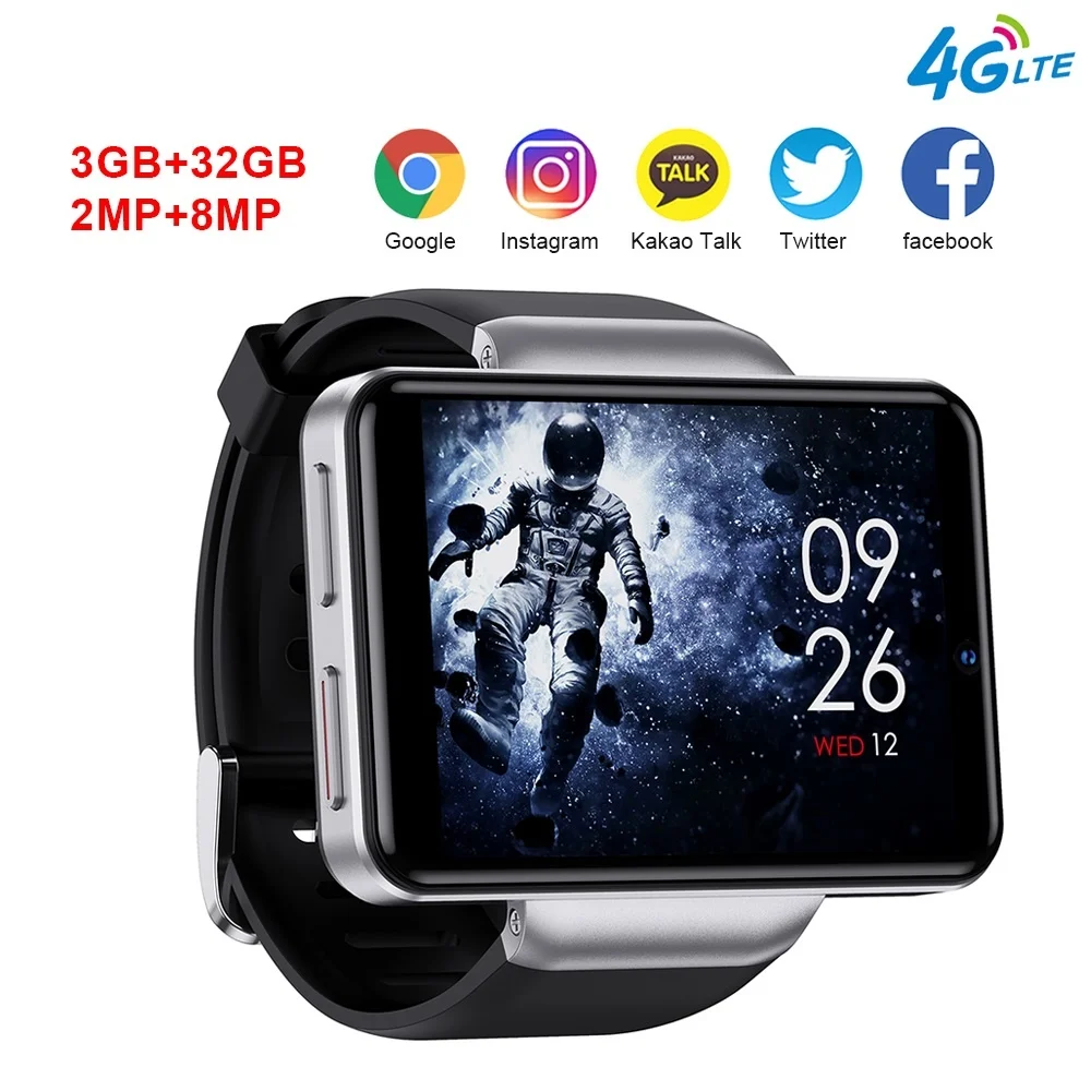 

2023 New DM101 Smart Watch Men 4G Android Dual Camera 2080 mAh Battery Wifi GPS Big Screen Smartwatch for Android iOS PK DM100