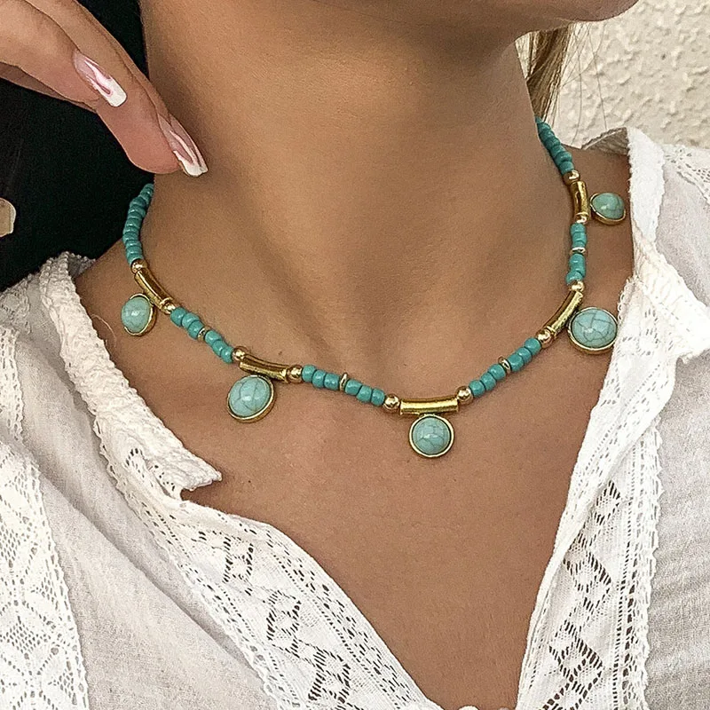 2022 многослойное винтажное Золотистое Ожерелье с кулоном портретом женское