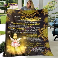 daughter blanket flannel blanket living room sofa to my daughter blanket love you mom dad for daughter birthday gift blanket
